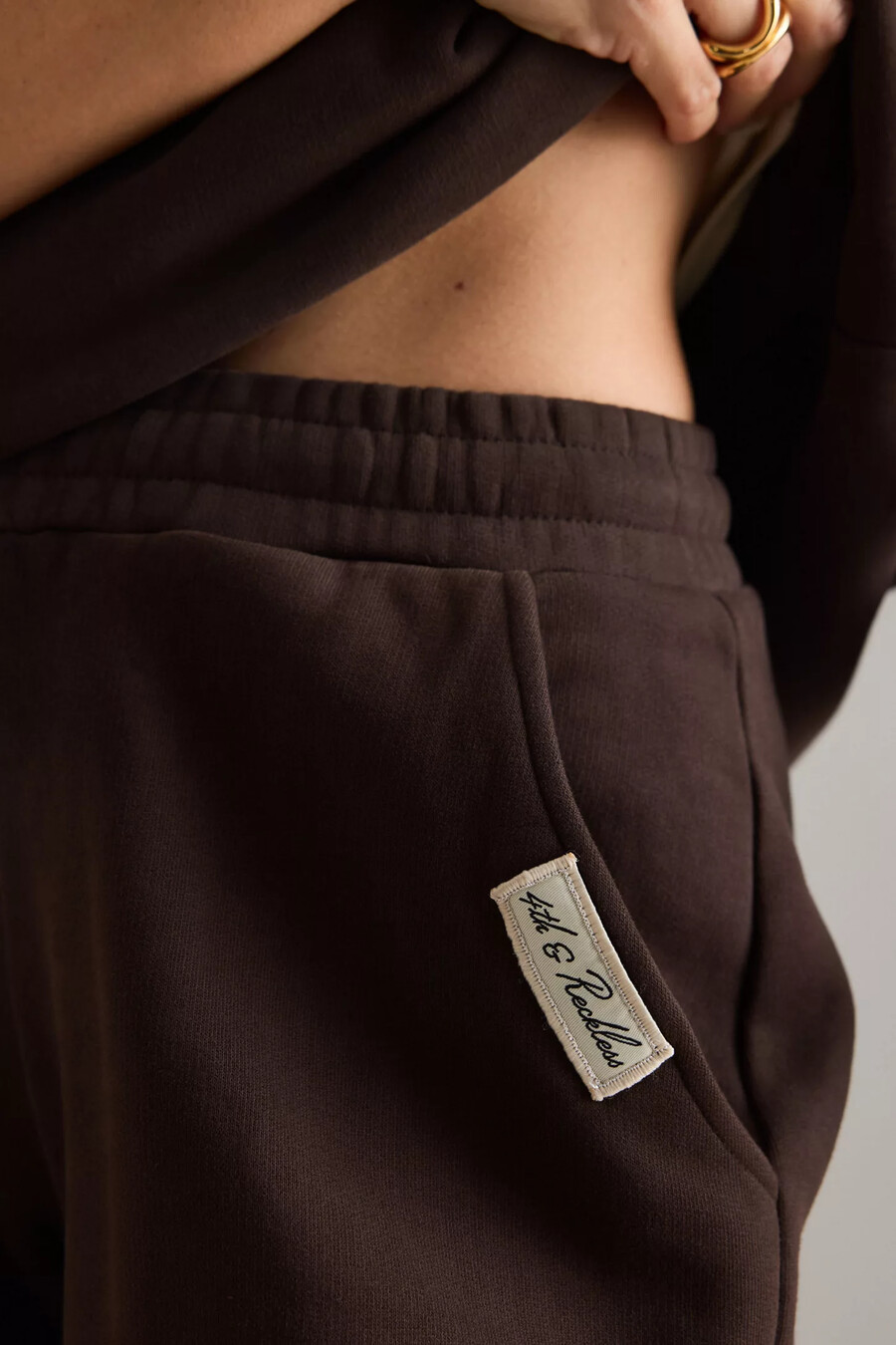 4th reckless fillipa wide-leg joggers