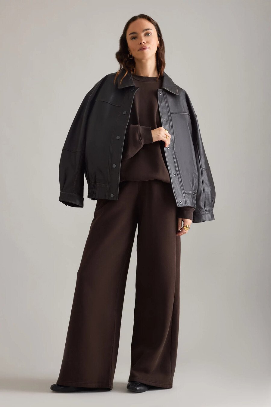 4th reckless fillipa wide-leg joggers