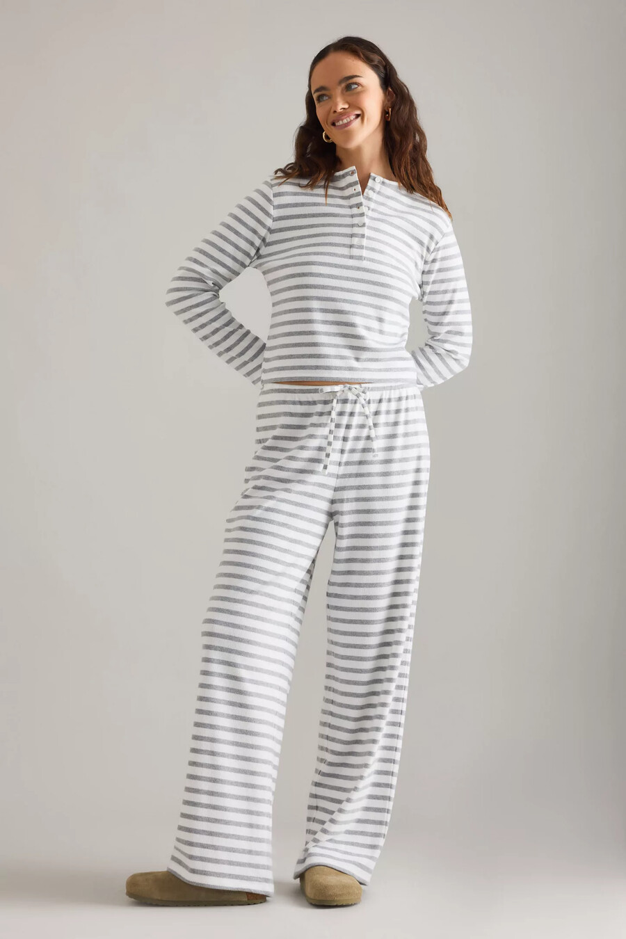 4th reckless danikka stripe jersey trousers