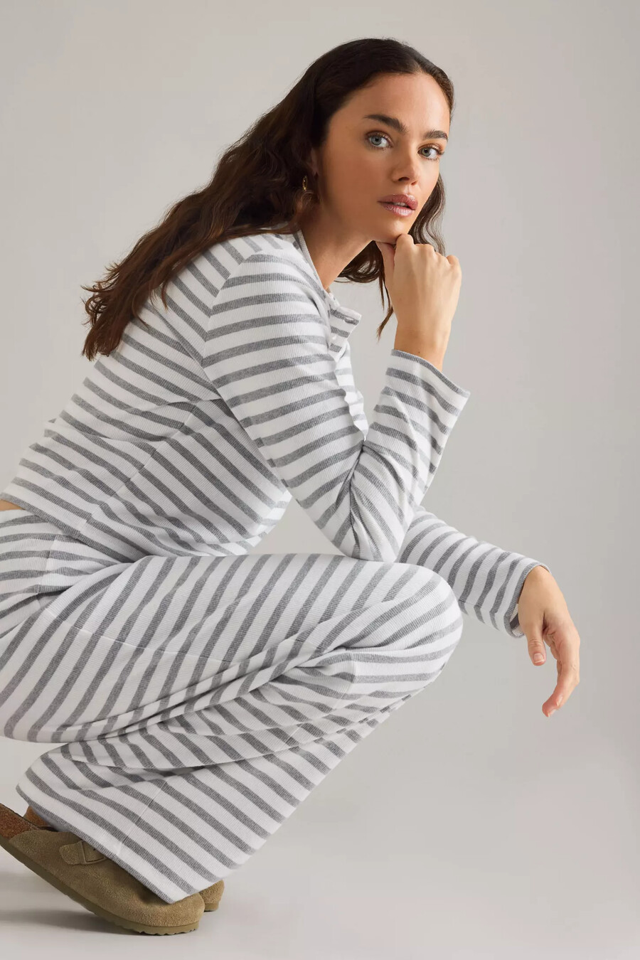 4th reckless danikka stripe jersey trousers