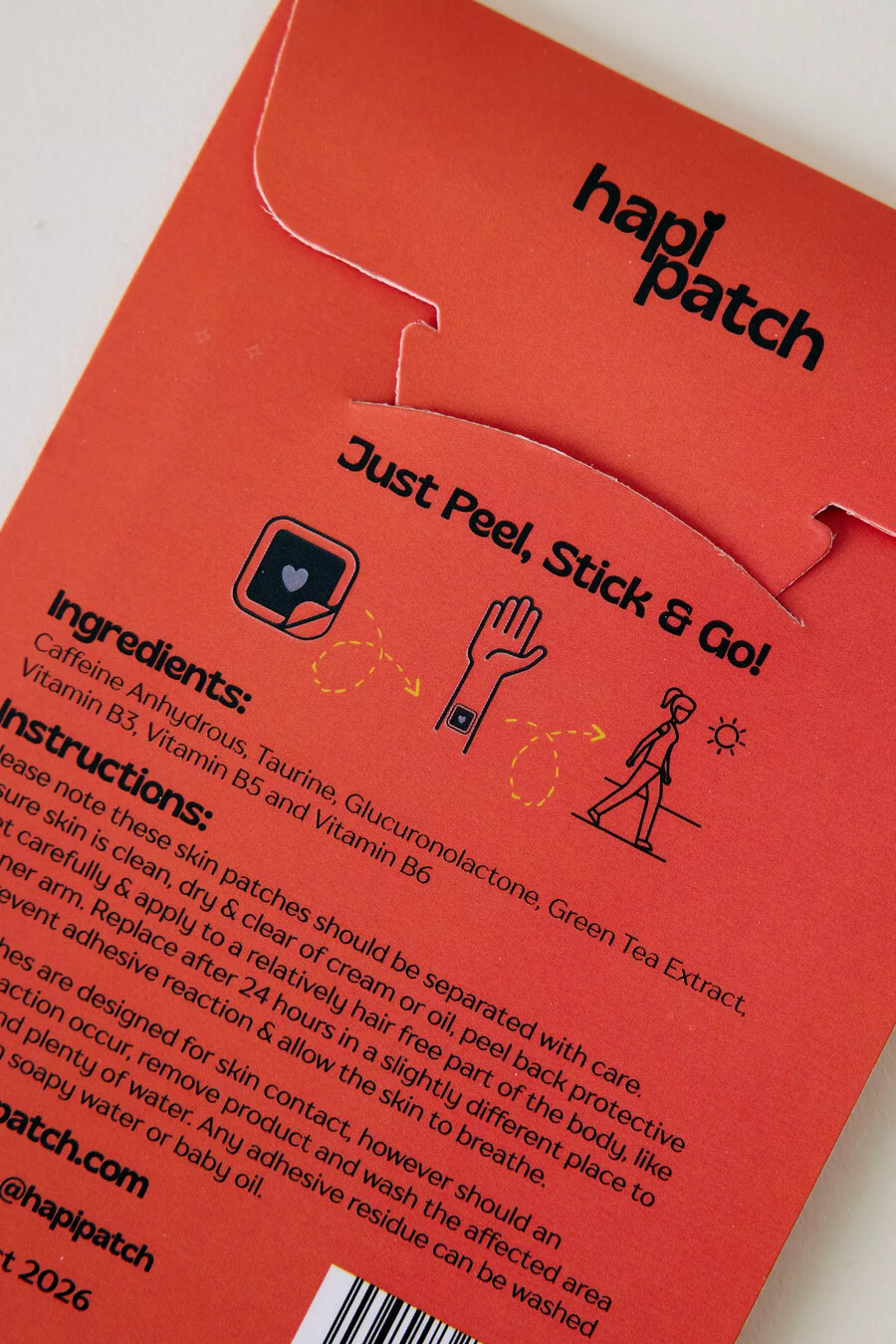 hapi patch energy boost patches 6 pack